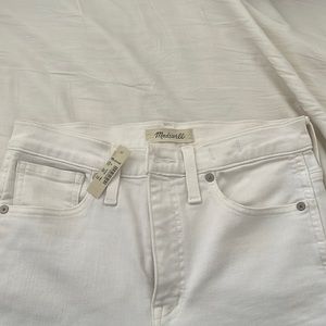 Madewell White Skinny Jeans - High Rise
